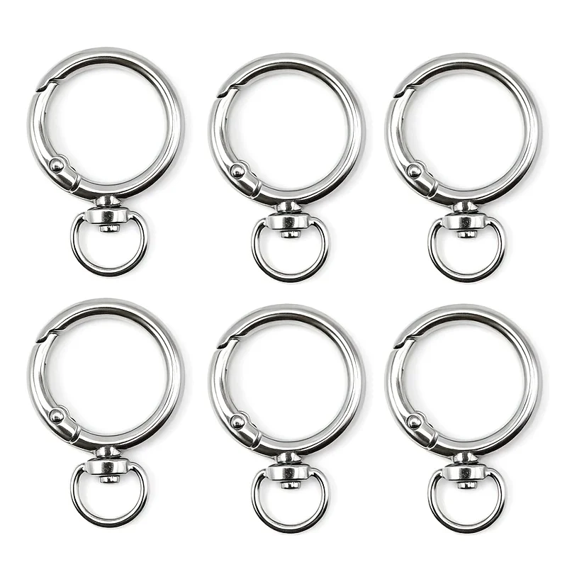 23pcsDurable zinc alloy outdoor keychain，Can be opened，With rotation - Quick hook，Suitable for outdoor leisure activities，Keycha