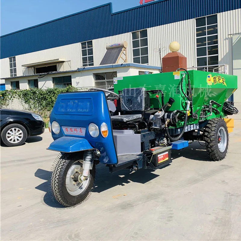 HCY Hydraulic traction manure spreader, multi-functional farmland orchard spray truck, truck-mounted spreader