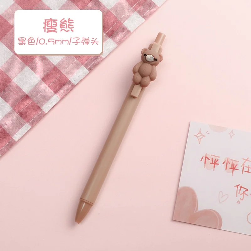 Caneta de urso tridimensional, 1 caneta aleatória