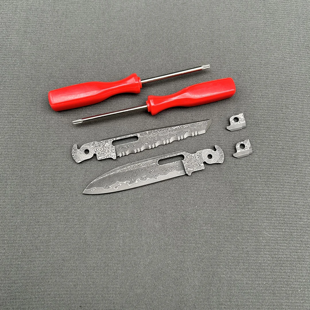 Accessories For Leatherman FREE P4 Damascus steel replacement parts Pliers modification part Original size Multifunctional