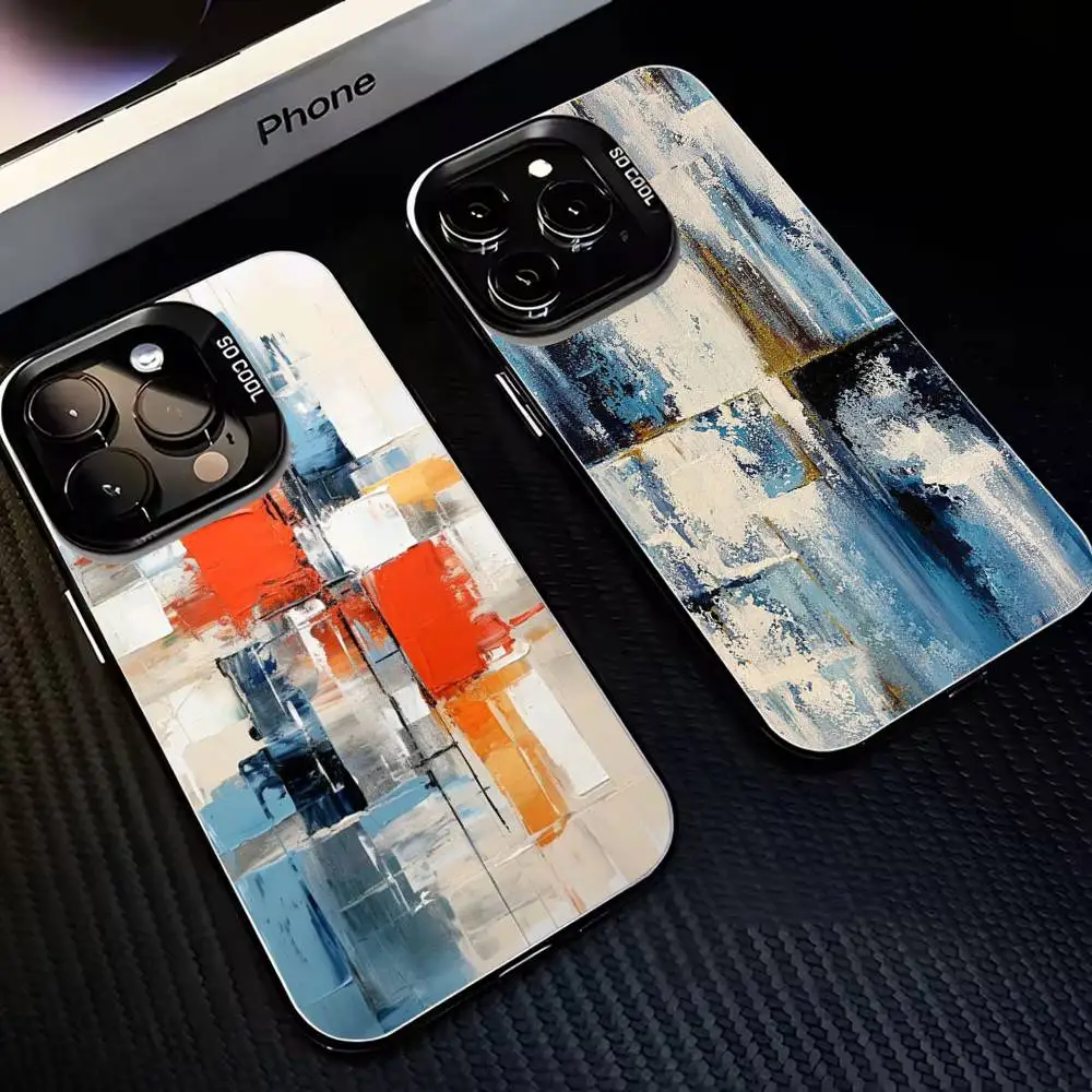 

Abstract art Phone Case For iPhone17,16,15,14,13,12,11 Plus,Pro Max Black Matte Shockproof Cover