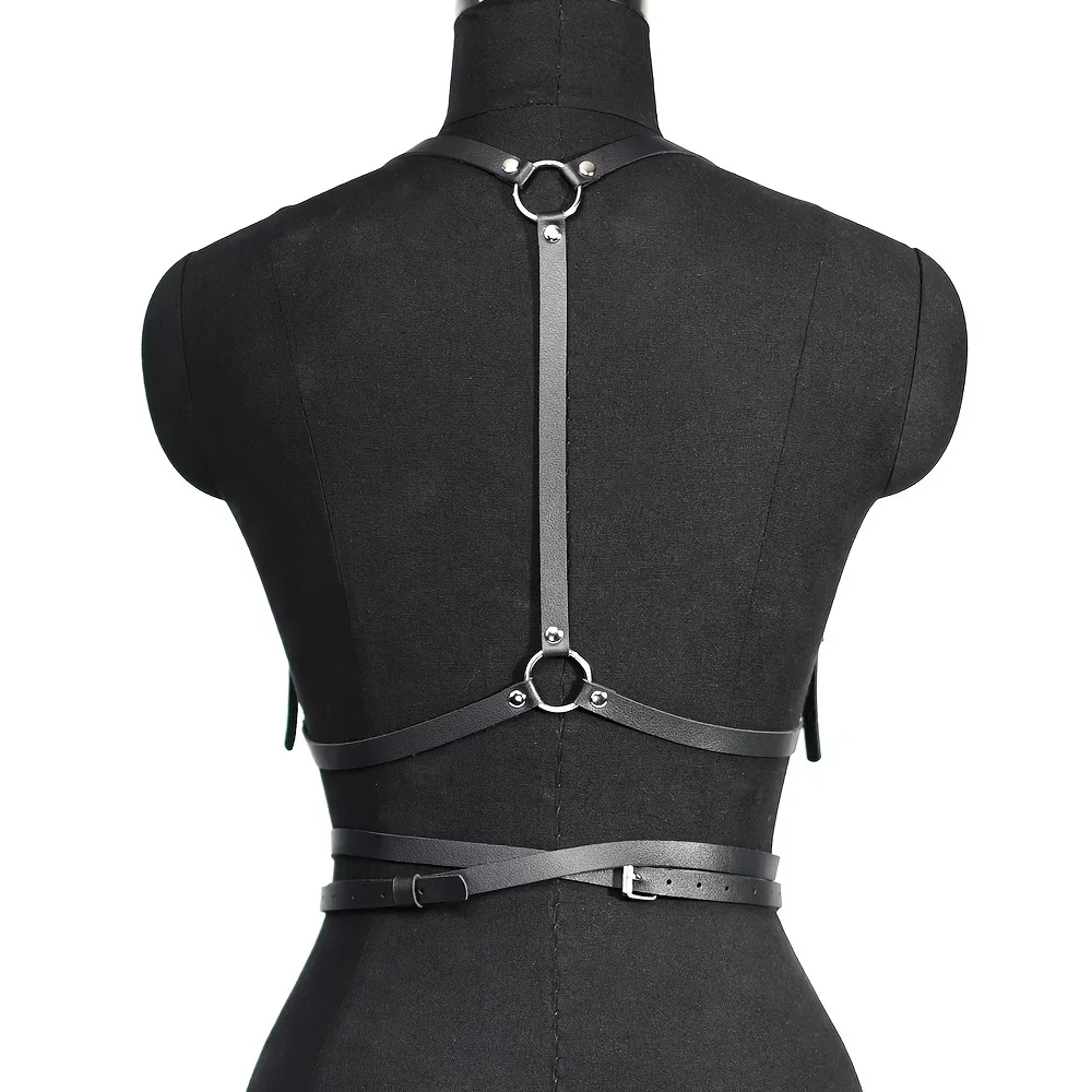 แฟชั่นสายรัดเข็มขัด Body Harness Corset ชุดชั้นในหนัง Suspenders สําหรับผู้หญิง Gothic Fetish เสื้อผ้าสายรัดผู้หญิงอุปกรณ์เสริม