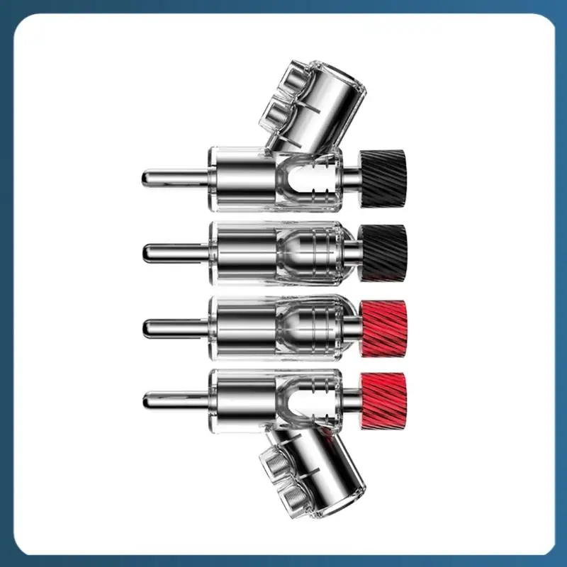 

Y22A-45 Degree Banana Plugs Double Screw Speaker Locking Dual Screw Locking Right Angle Banana Speaker Connectors