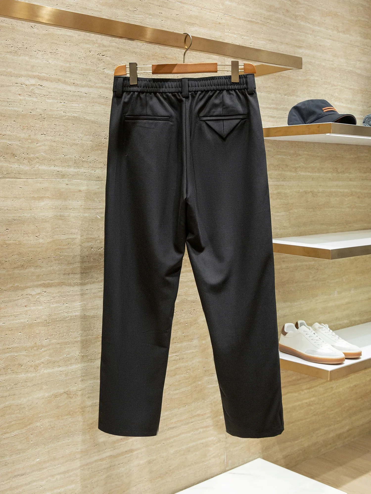 Lyocell Acetic Acid Blended Old Money Style Men's Drawstring Straight Casual Pants