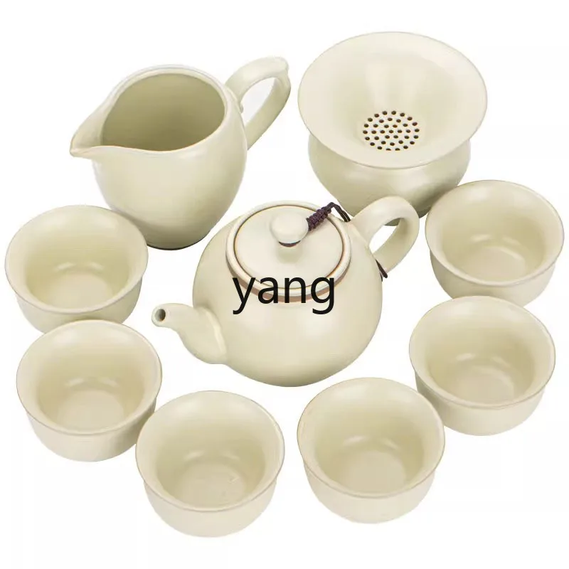 

LTT Kung Fu Tea Set Household Ceramic Light Luxury Office Reception Chinese High-end Gift Teapot