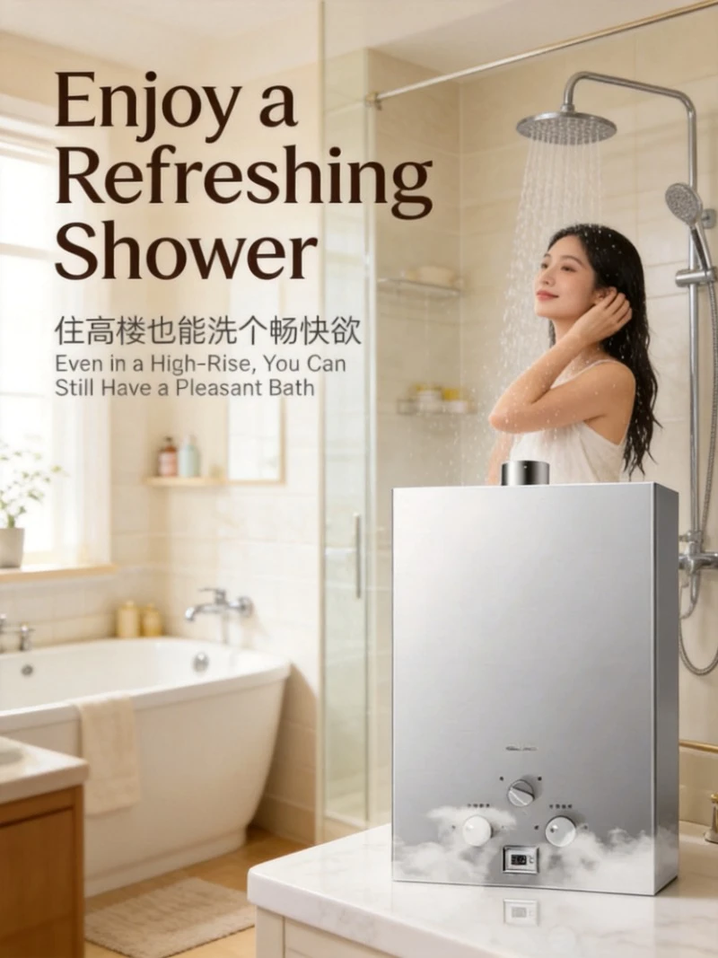 

Household Constant Temperature Gas Water Heater Forced Exhaust Natural Gas LPG For Bath Use