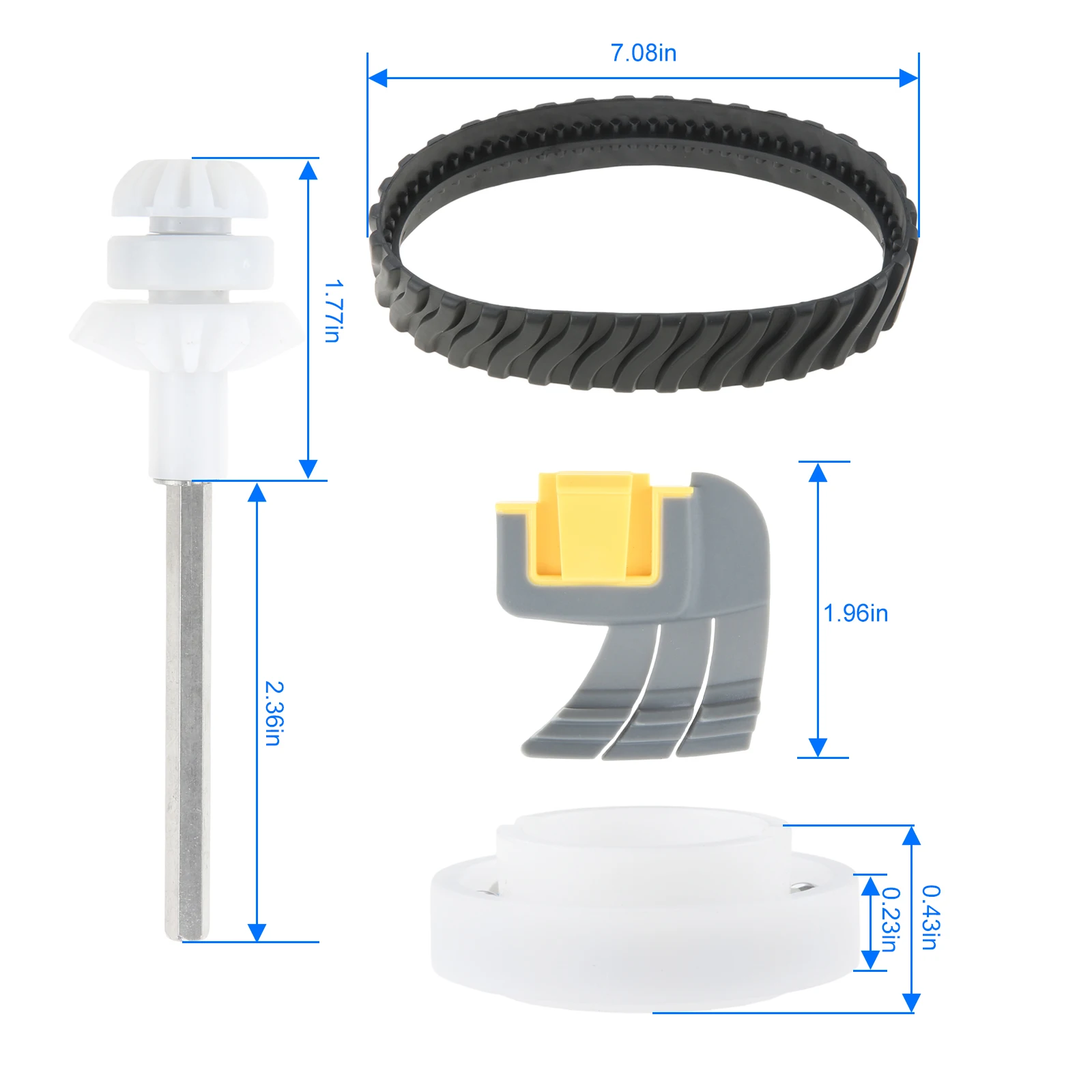 Pool Cleaner Rebuild Kit for Zodiac MX8 MX6 Elite Track Cyclonic Srubbing Brushes Drive Shaft Bearing R0526100 R0525100 R0527000