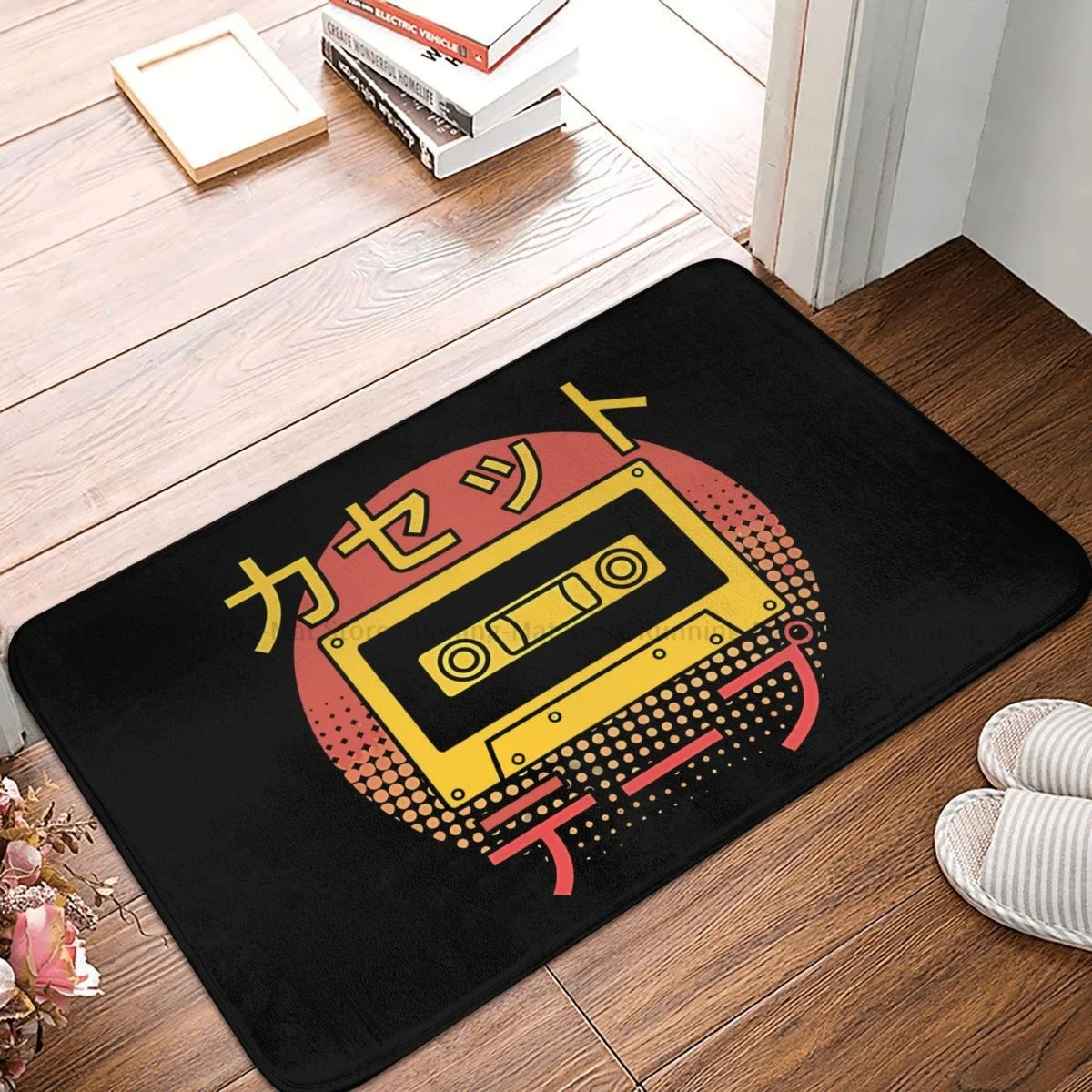 Recorded Music Cassette Old School Non-slip Doormat Living Room Mat Analog Vintage Floor Carpet Entrance Door Rug Indoor Decor