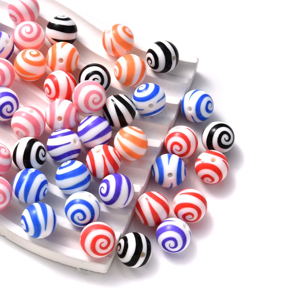 ลูกปัดซิลิโคนสำหรับทำจุกนมหลอก 3 ชิ้น 4 สี ลายพิมพ์เส้นด้าย ลูกปัดกลม สำหรับทำเครื่องประดับ DIY คลิปหนีบจุกนมหลอก