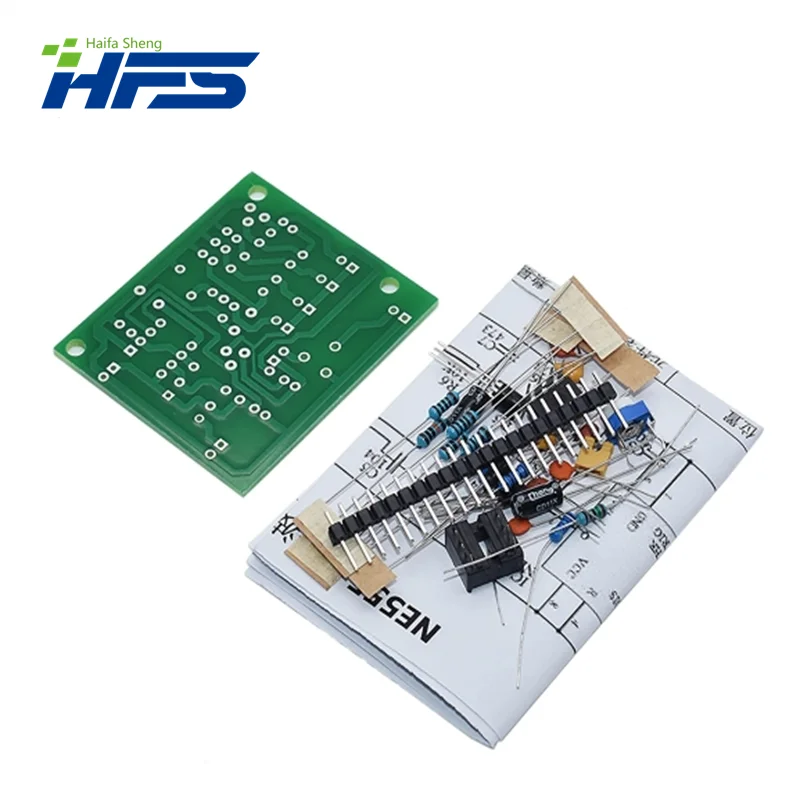 DC6-12V moduł generatora impulsów Generator sygnału falowego/sinus/trójkąt/kwadrat NE555 zestaw do samodzielnego montażu