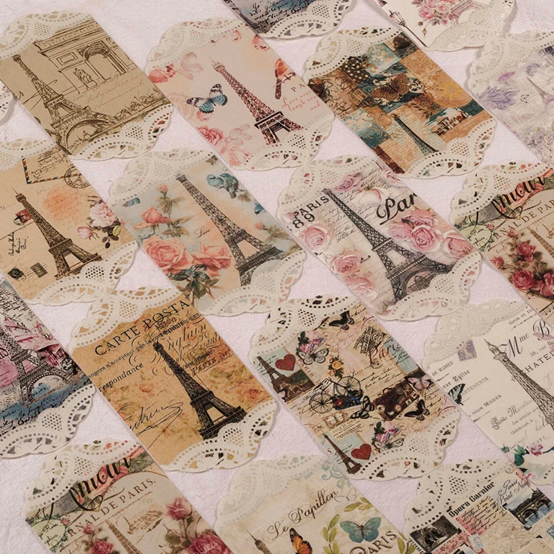 45Pcs/Bag European Girls Flower Material Paper Junk Journal Planner Scrapbooking Vintage Decorative DIY Card Making Craft Paper