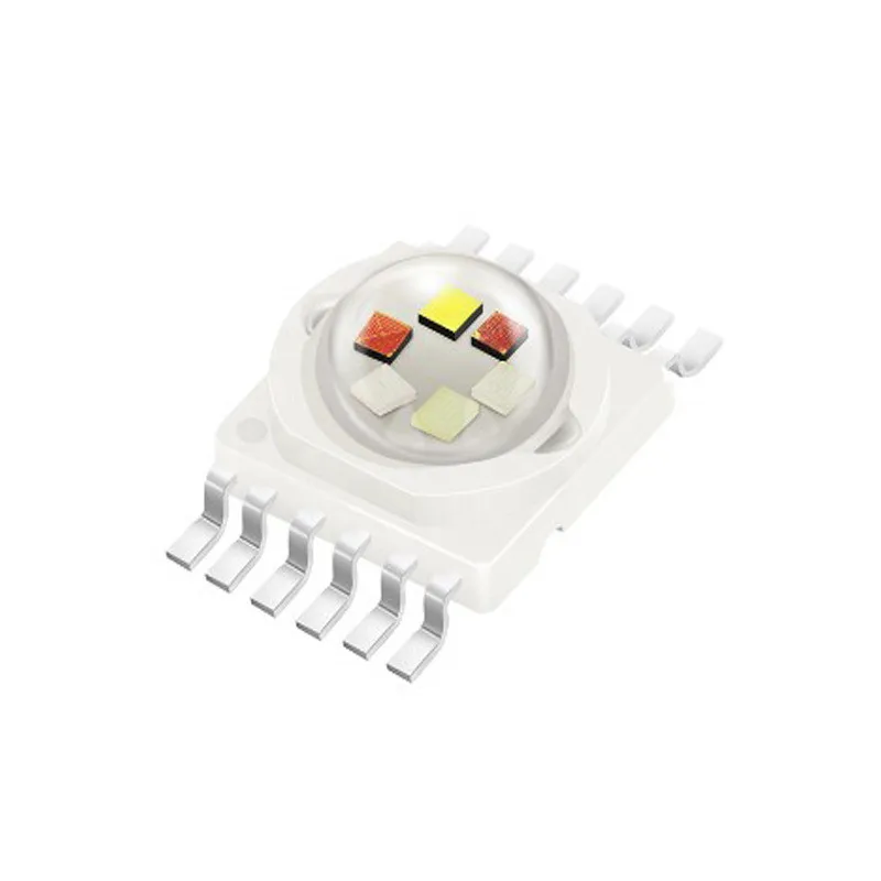 20pcs 12W 15W 18W LED RGBW RGBWY RGBWYUV High power LED bead Lamp Chip 8/10/12 Pins stage lamp 500-700mA chips