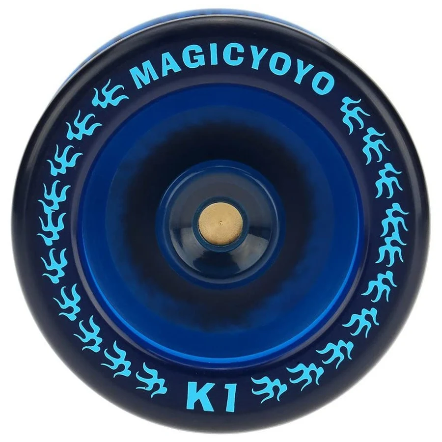 Responsieve YoYo K1-Plus met Yoyo-zak + 5-snarige en Yo-Yo-handschoen Gif, blauw