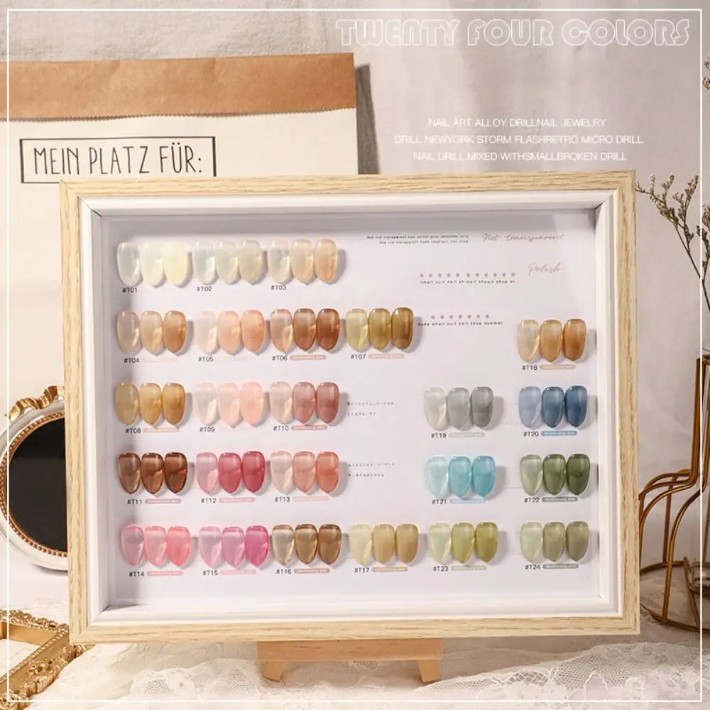 

Colorful Mini 4IN1 Pat Ombre Gel Nail Polish 9-color French Nail Manicure Easy Gradient Painting Gel UV Solid Paint Art Gel Gift