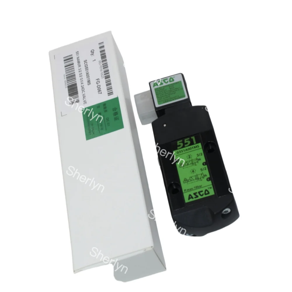ASCO Solenoid Valve EF551H401MO, 551 Series, Explosion-proof 3/2 5/2 Single Coil, 1/4 Caliber