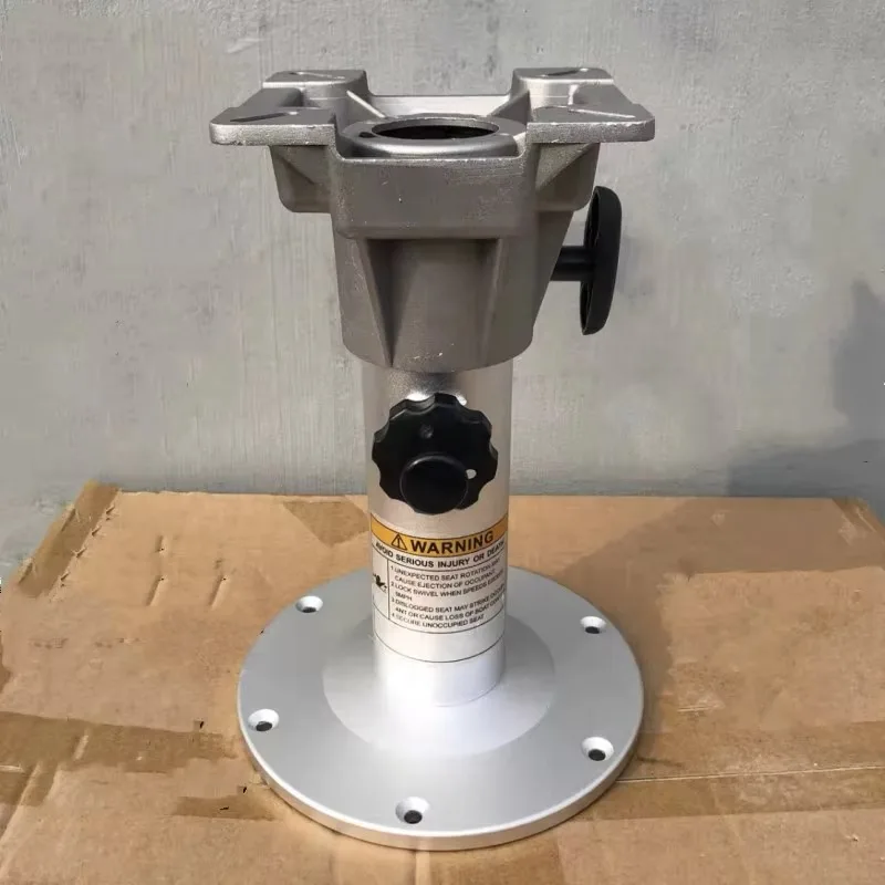 Marine Locking Aluminum Seat Pedestal Adjustable With Lift Height 50-75 cm