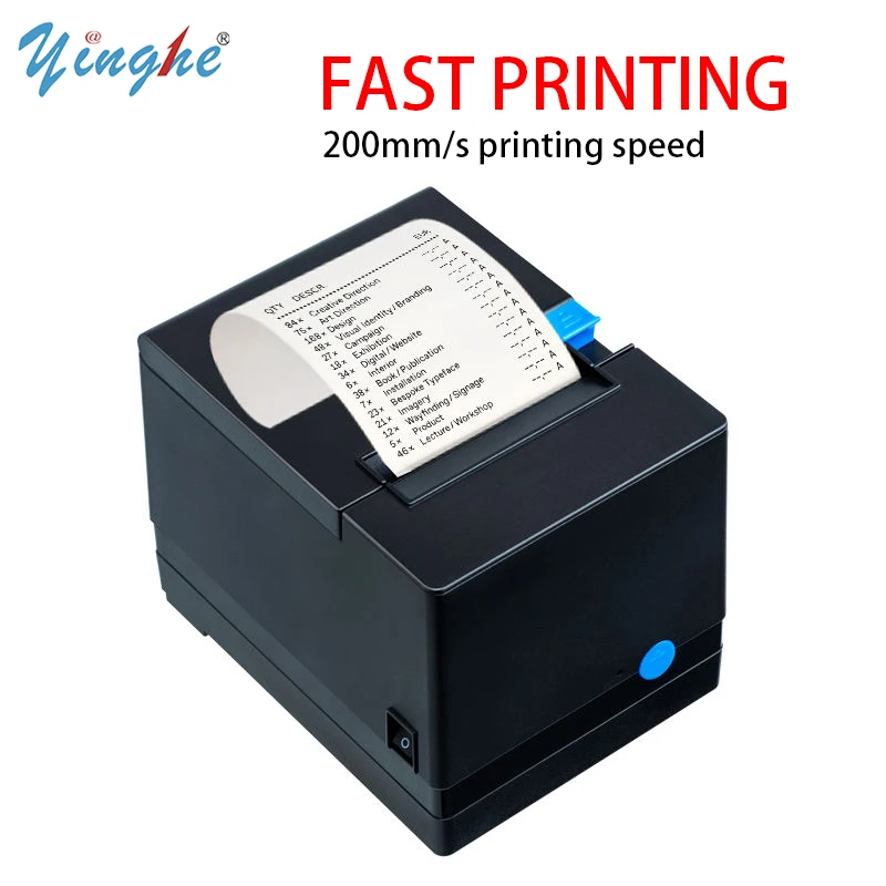 

Термопринтер чеков PR-80V 80 мм с универсальным последовательным портом USB и автоматическим резаком для POS-систем