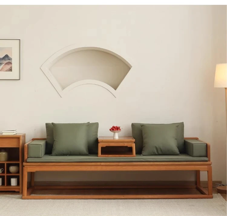 

Solid wood Arhat bed Black walnut chaise longue living room sofa bed