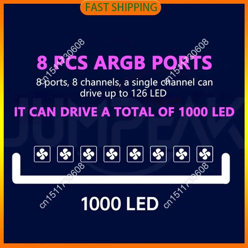 اشتري الآن Signalrgb Openrgb Universal 8Port 5V 3PIN ARGB محور تحكم غير متزامن لحافظة الكمبيوتر الشخصي مراوح التبريد شريط إضاءة