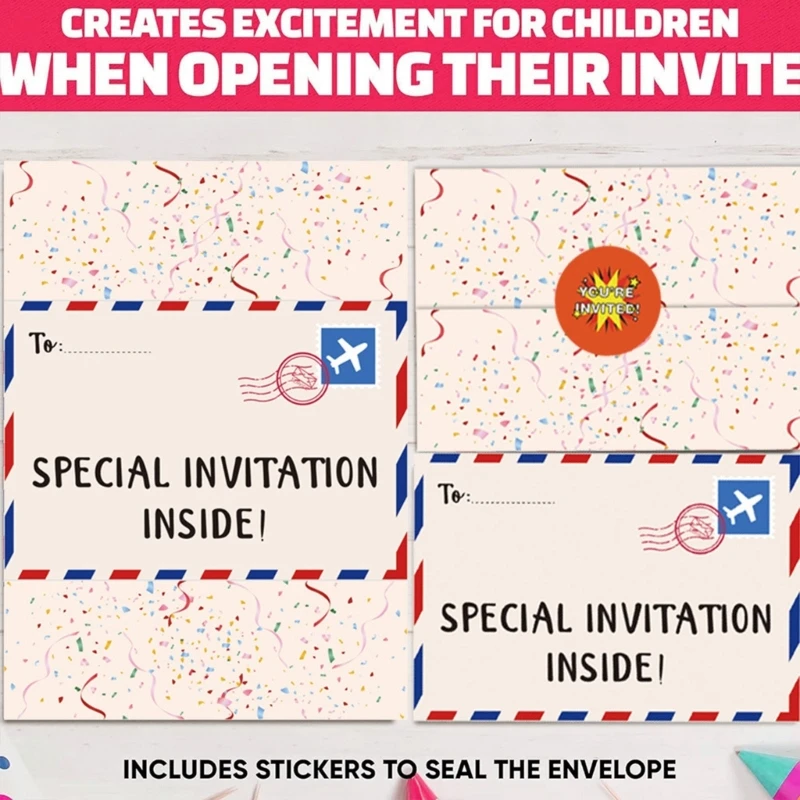 18 шт./компл. детские приглашения на день рождения, приглашения на вечеринку по случаю дня рождения, открытки