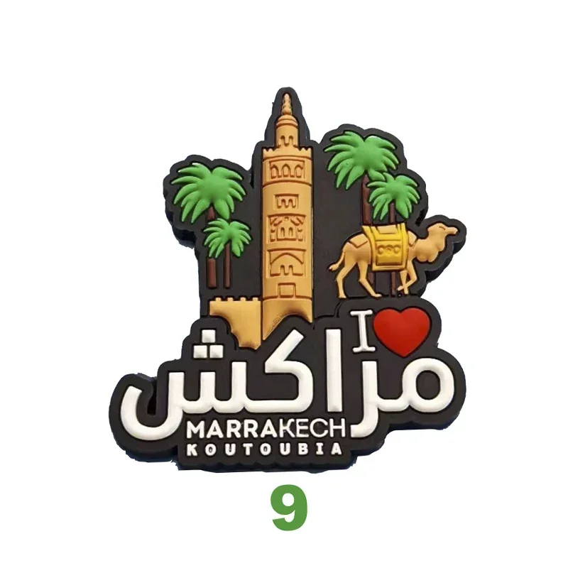 Morocco Refrigerator Stickers Moroccan PVC Magnetic Stickers African Tourist Souvenirs Camel Small Gifts Home decoration