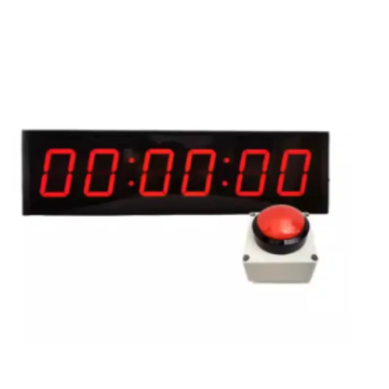 New 2.3-Inch 6-Bit Ninja Warrior Course System Stop Watch Ninja Timer with Start and Finish Button