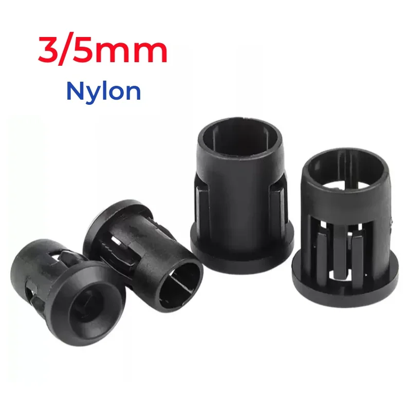 3mm 5mm Black Nylon Plastic Lamp LED Diode Holder Clip Bezel Socket Mount Useful LED Diode Holder Clips