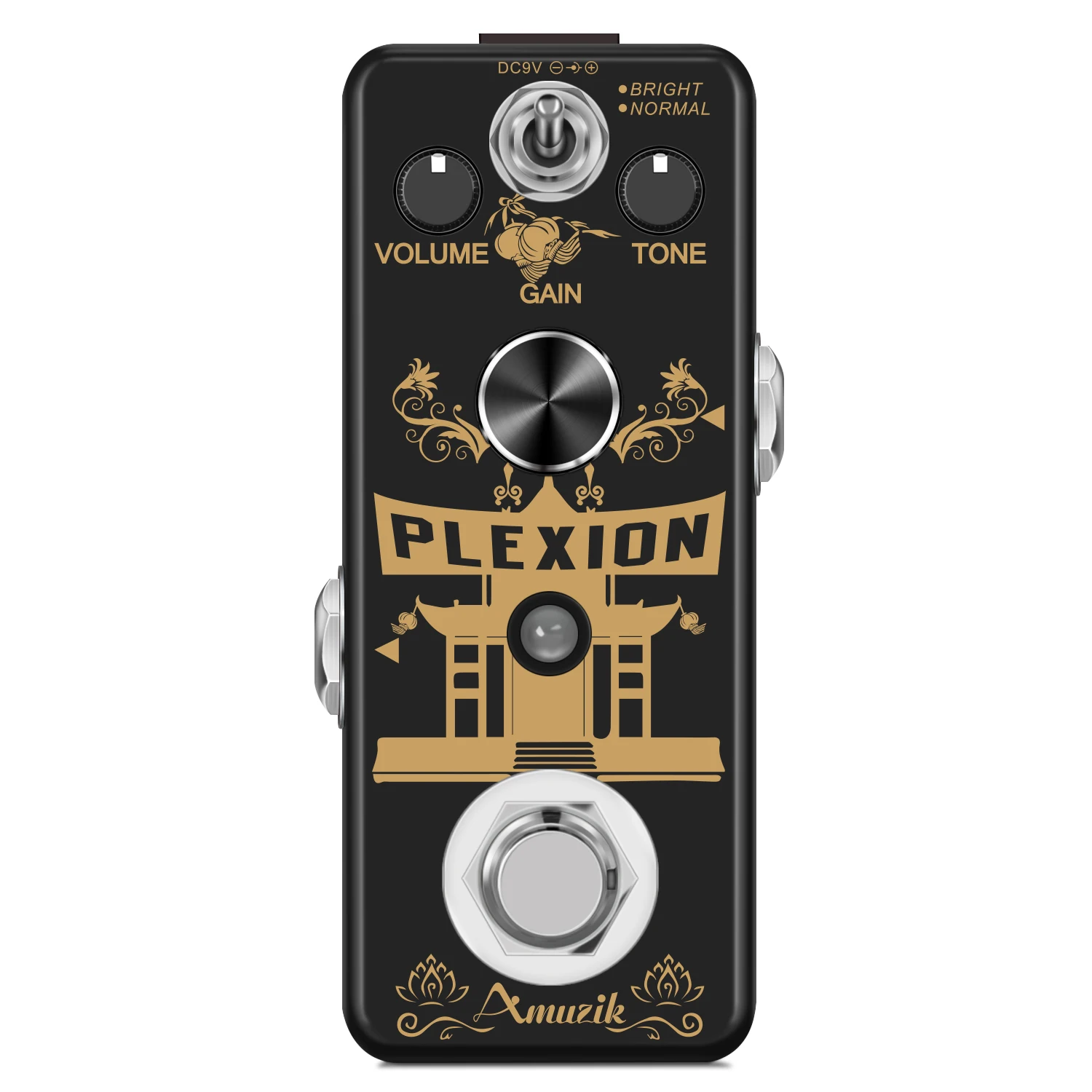 

Amuzik LEF-324 Plexion Distortion Pedal for Guitar & Bass with Bright and Normal Mode True Bypass