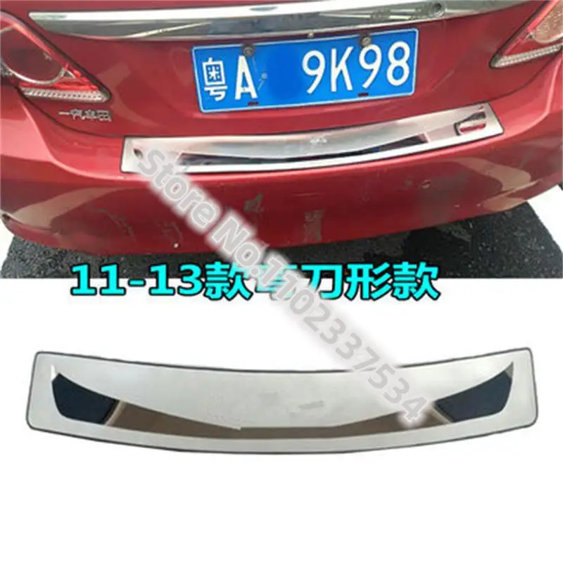 For Toyota Corolla 2011-2018 Car Stickers stainless Rear Bumper Protector Sill Trunk Tread Plate cover Trim Car Accessories