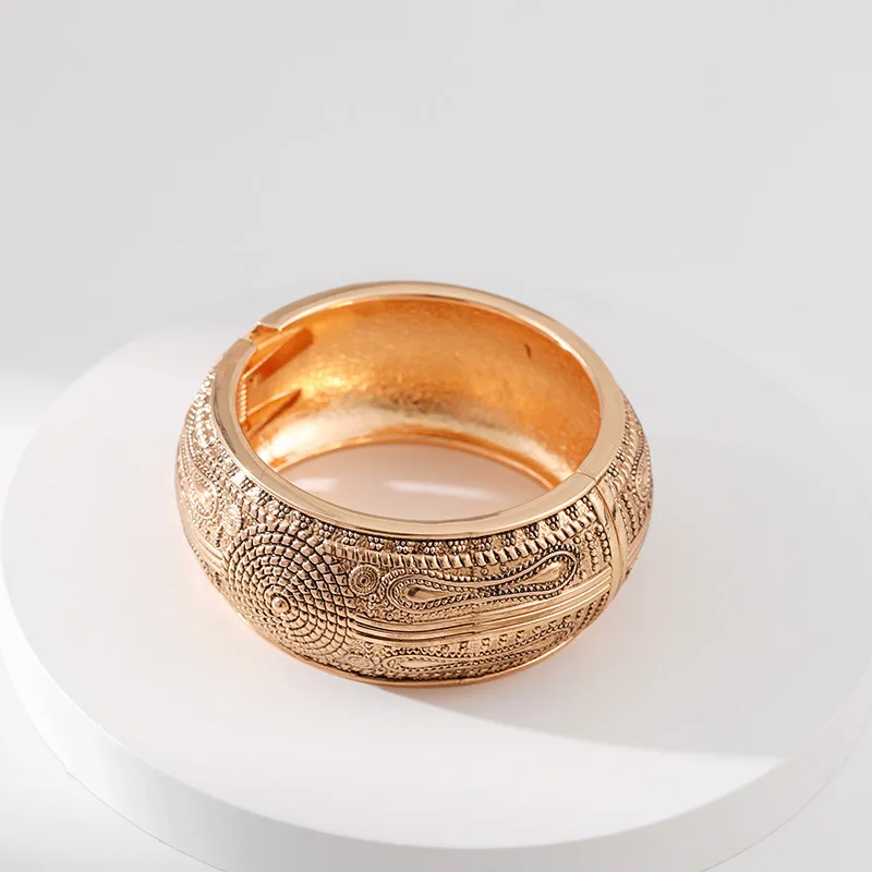 Gypsy Geometric Patterns Vintage Retro Metal Cuff Bracelet Bangle For Her Christmas Paar Gift image 6