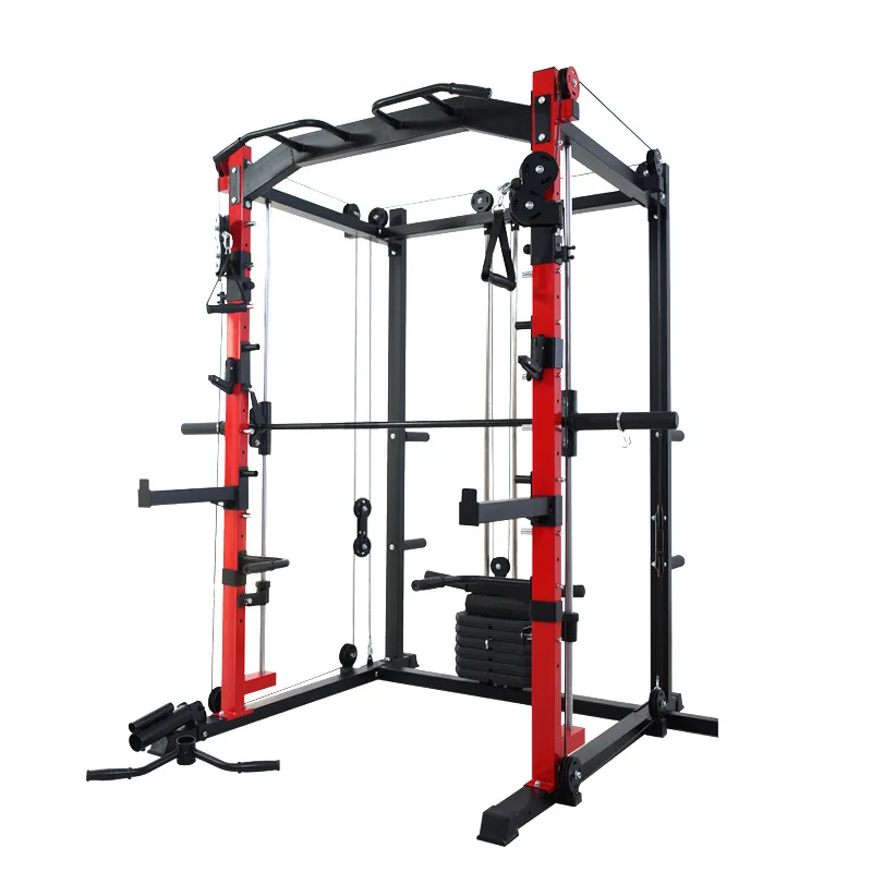 

Factory Cheap Commercial Gym Equipment Multi Functional Trainer Power Safe Squat Rack Hot Sale