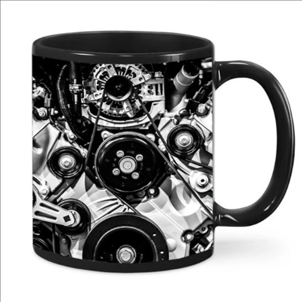 Mechanical Engine Mechanic Engine Ceramic Coffee Mark Cup Water Cup Car Motorcycle