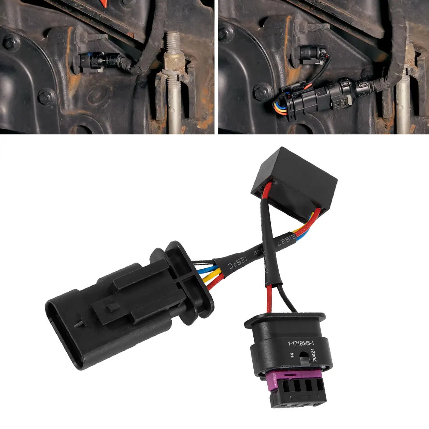 Z-LKR-OEM Locker Sensor Bypass Wiring Harness Locker Sensor Plug Connector fit for 18-23 Jeep Wrangler JL & Gladiator JT Rubicon