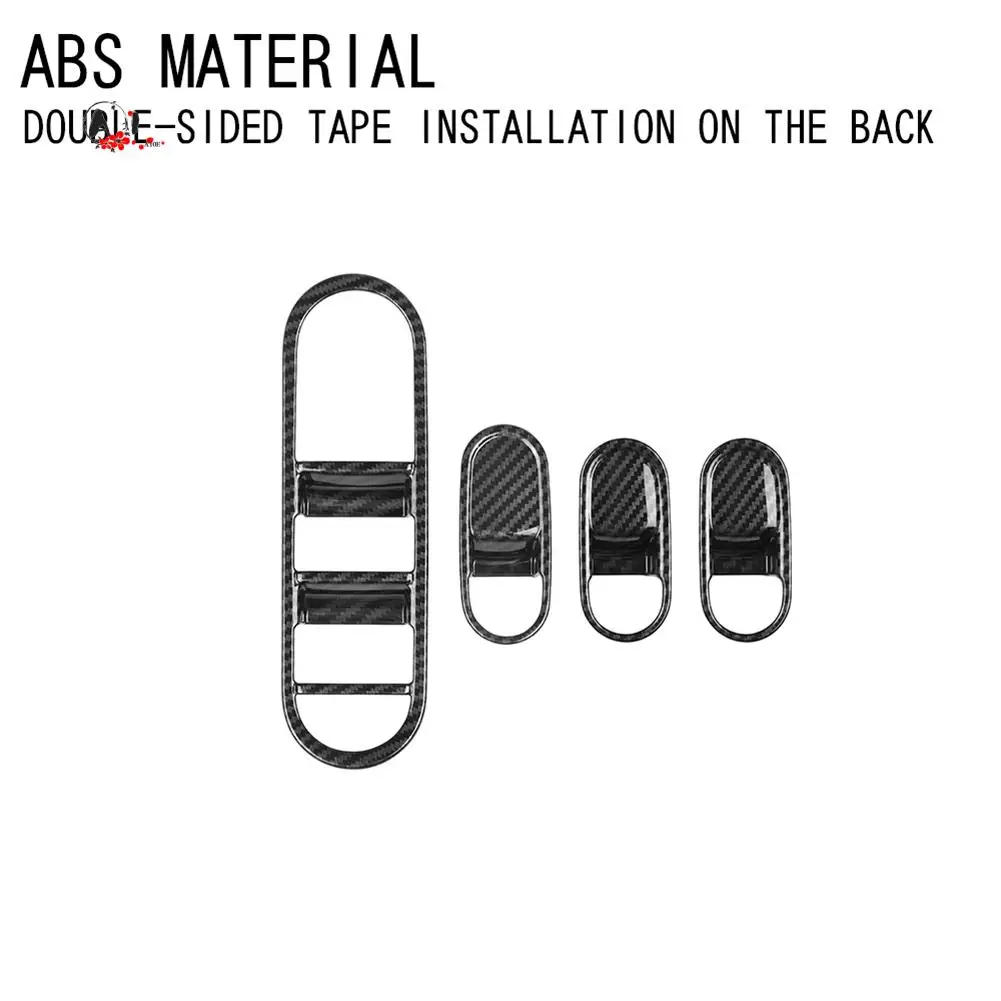 A10E-автомобильное оконное стекло из углеродного волокна, кнопка подъема, крышка переключателя, накладка на дверной подлокотник, панель для Hyundai Aini Krypton 5 IONIQ 2022+