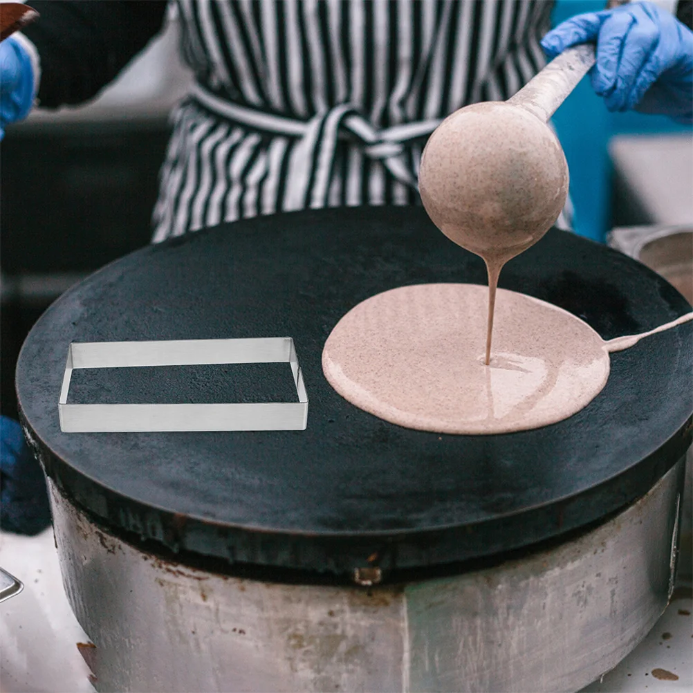 

Pancake Mold Stainless Steel Adjustable Ring For Cakes Pastries Mousse Rectangle Cake Pan Diy Baking Tools Kitchen Baking