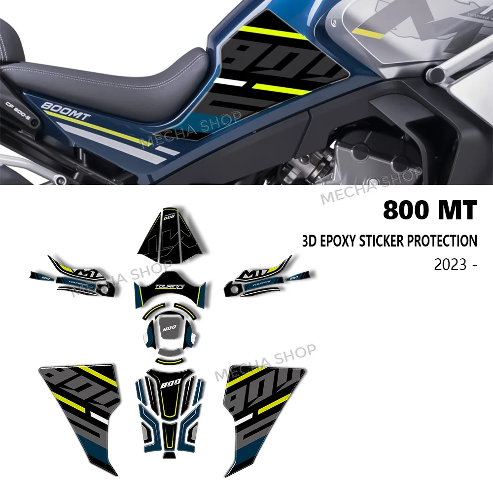 

800MT Explore 2023 Accessories 3D Resin Decal Kit Tank Pad for CFMoto 800 MT Touring / Sport 2022-