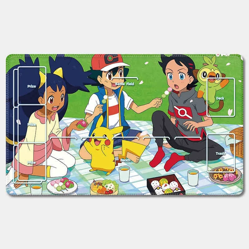 Nuevo Pokemon PTCG Card Pad Anime Charmander Home Battle Pad tarjeta placa de batalla un solo jugador Yu-Gi-O Table Pad colección regalo