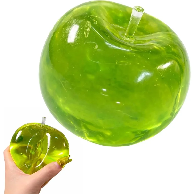 Balle anti-stress pomme verte, Squishies fruités à remontée lente pour le bureau et la concentration en classe, Outil sensoriel anti-stress