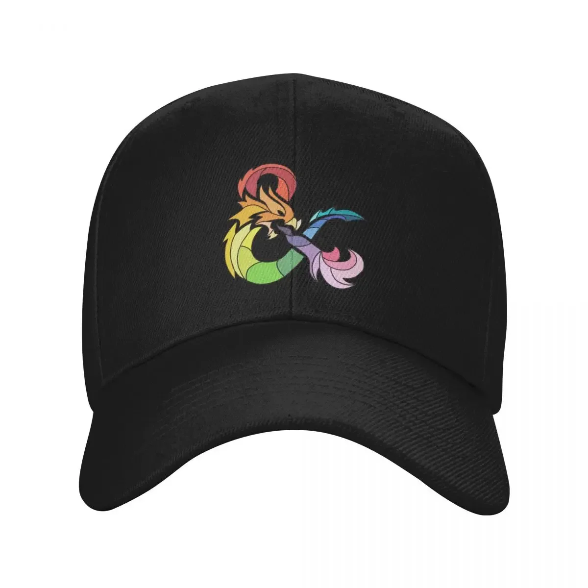 Rainbow Ampersand Dragon Baseball Cap summer hat hard hat Hats Man Women's