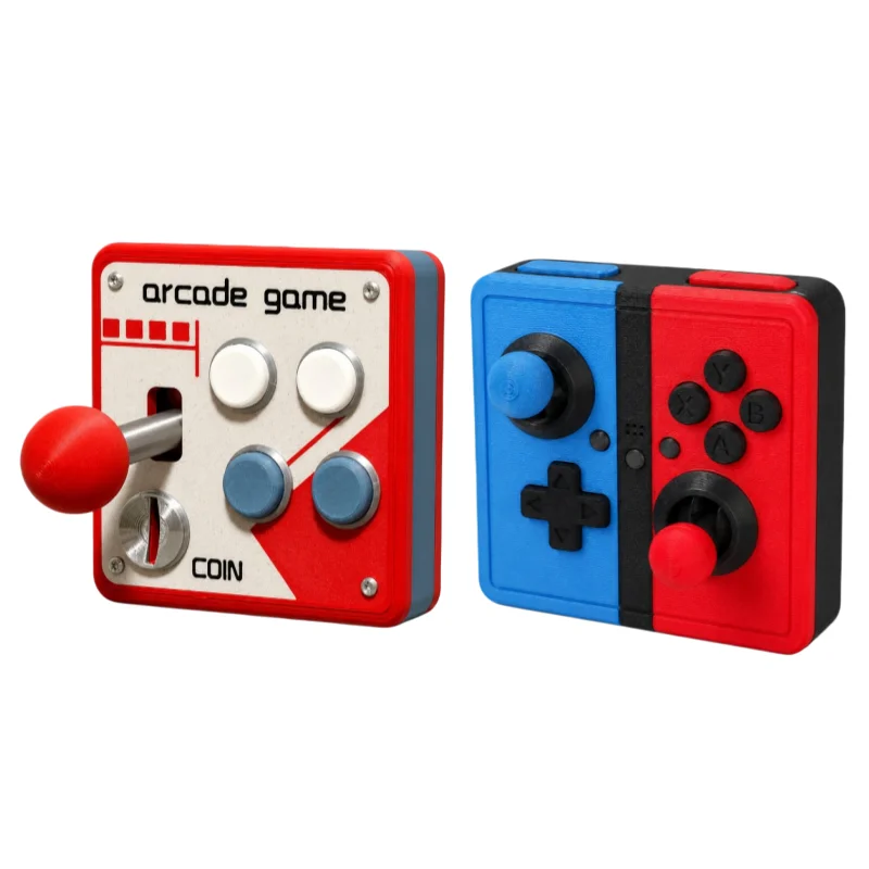 Retro-Arcade-Schalterpanel, 3D-gedruckter Spielkonsolen-Schalteraufkleber, Dekoration, 3D-kreative Modifikation, kleines Gadget
