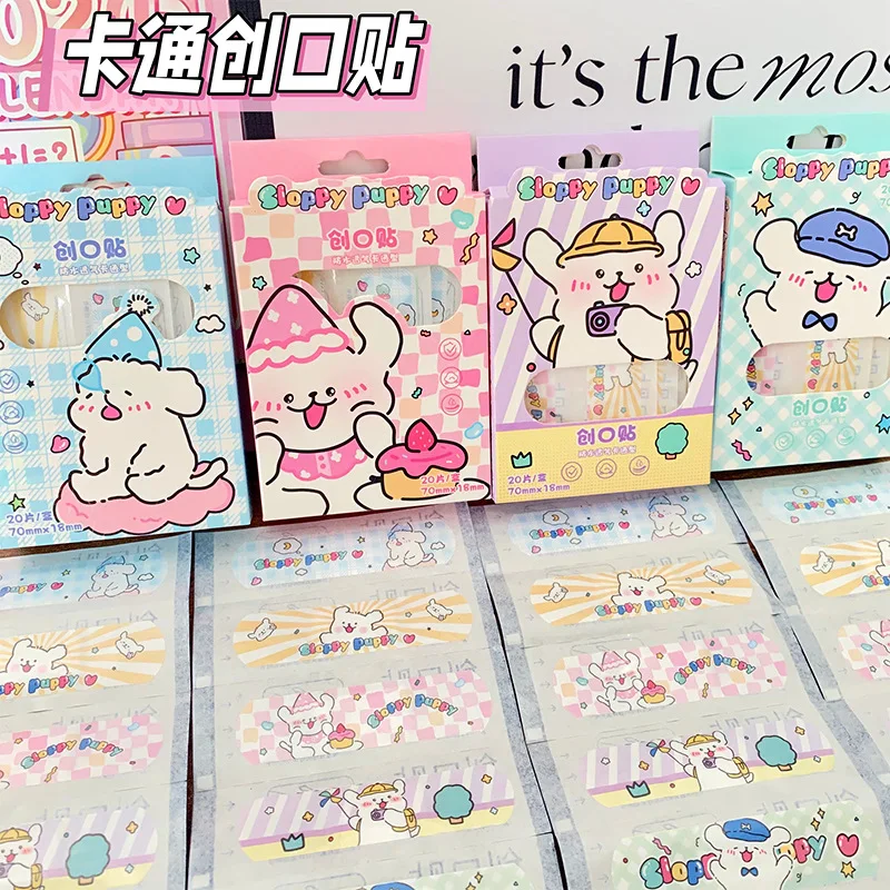 20pcs/lot Cartoon Animal Pattern Band Aid Hemostasis Adhesive Bandages First Aid Emergency Kit Wound Plaster Patches view 6