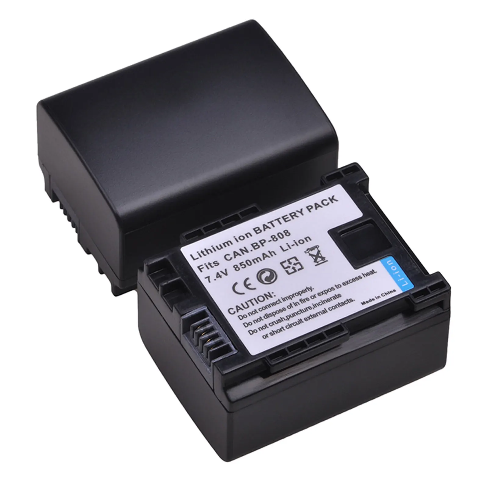 850mAh BP-808 BP 808 Li-ion Battery+LCD Charger for Canon BP-827 BP 827 BP-819 BP-807 BP-809 XA10 HF20 HF10 HF100 HG20