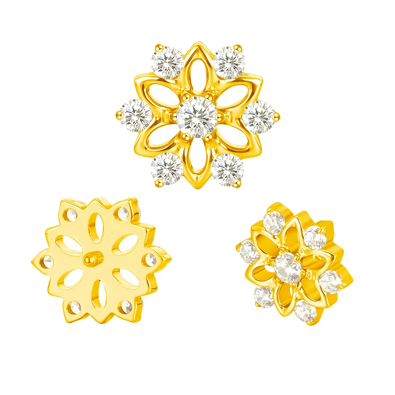 ASTM F136 التيتانيوم الأذن قطعة قلادة لوتس مستطيل القرط تشيكوسلوفاكيا معبد الخيوط الأذن مربط الزنمة الشفاه مصنع هيئة ثقب المجوهرات