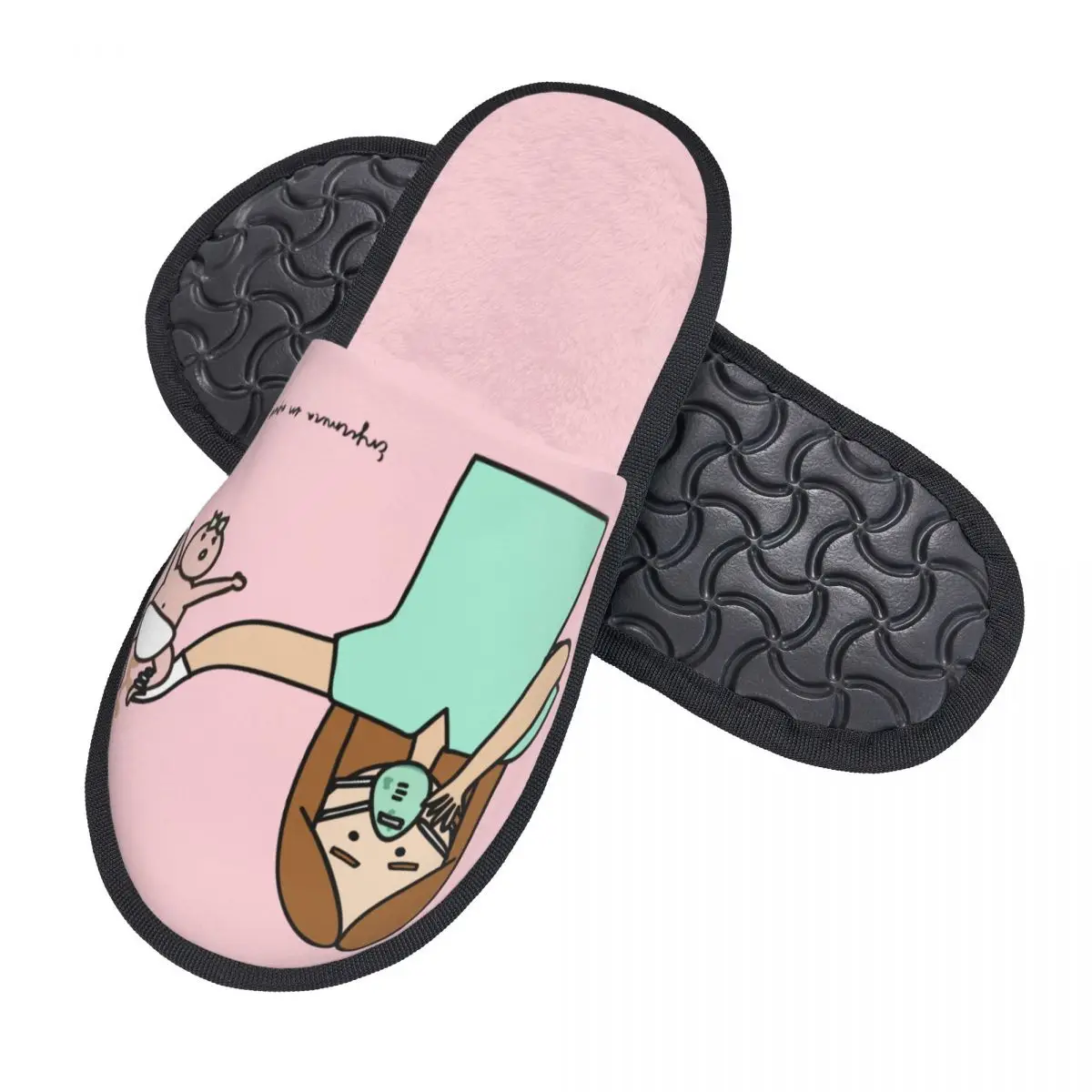 شباشب من إسفنج الذاكرة للنساء، شباشب منزلية مريحة ودافئة #2