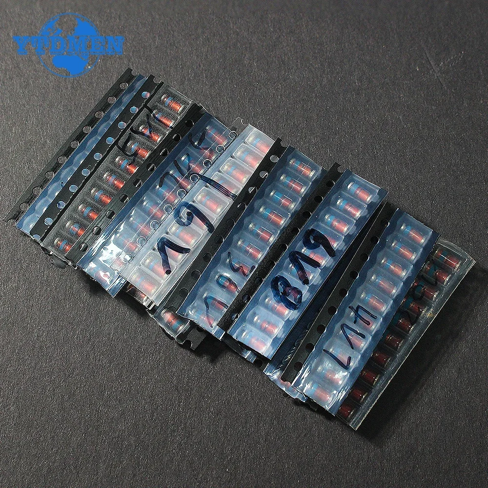 130PCS SMD LL41 Zener Diode Kit 1W Voltage Regulator Diodes Pack 3.3V 4.7V 5.1V 6.8V 7.5V 10V 12V 15V 16V 18V 20V 24V 36V