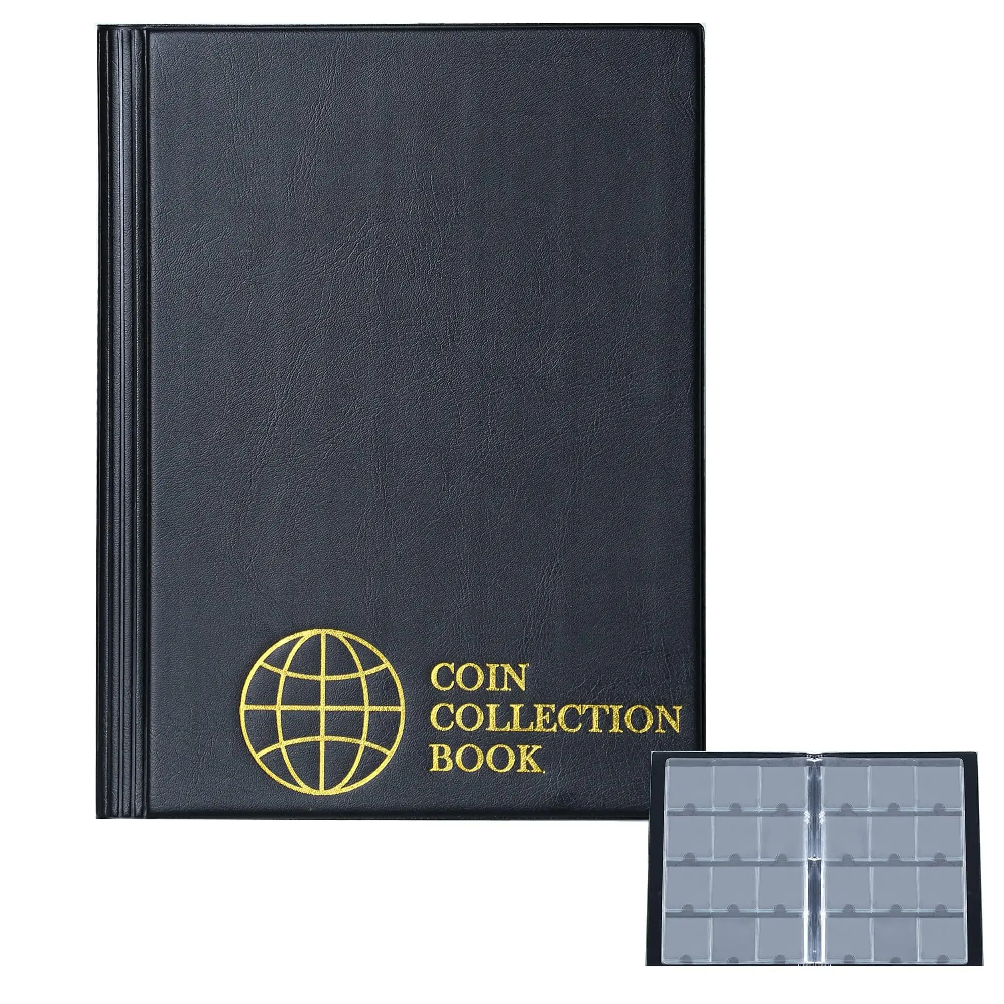 

120/480 Pockets Coin Collection Book Album Storage Books Commemorative Storage Photo Album Home Decoration