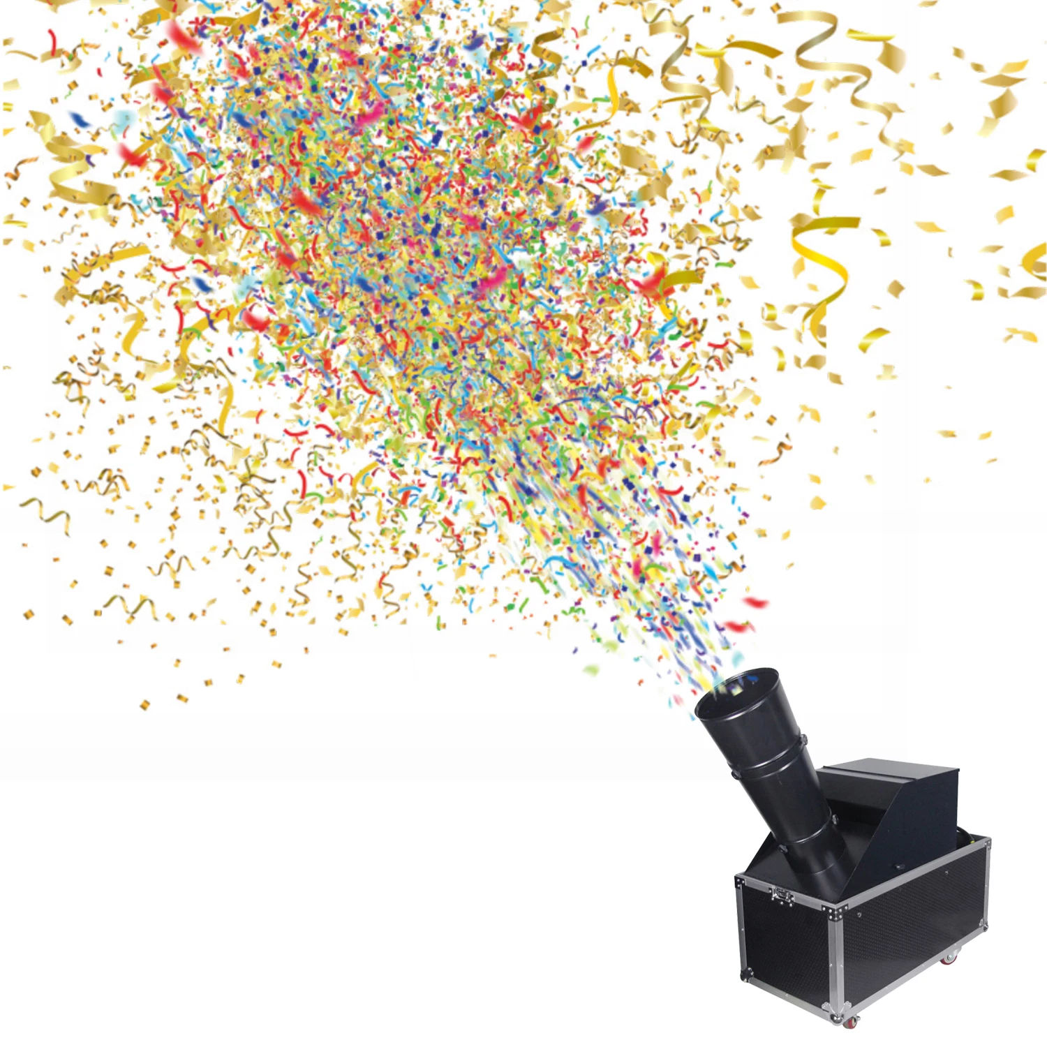 15 M To 20m Height Large Rainbow Co2 Confetti Cannon Machine For Huge Event Music Festival Party