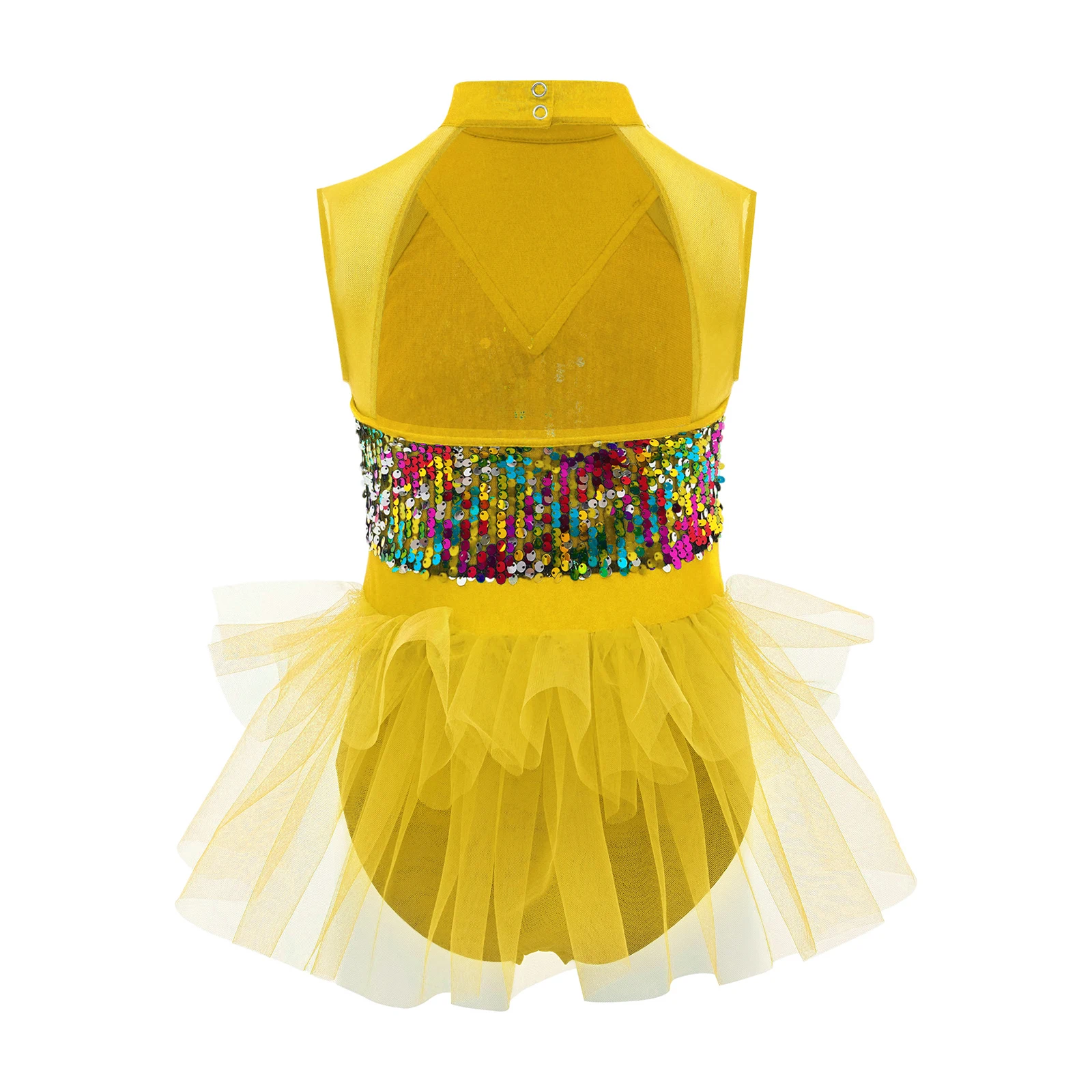 Niños Niñas gimnasia traje de actuación de baile de Jazz latino recorte borlas Leotardos Body lentejuelas brillantes línea danza cuerpo Tops