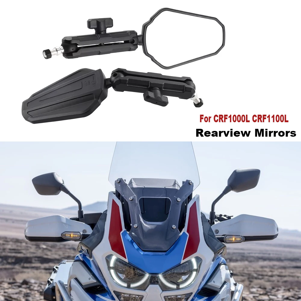 

For Honda CRF1000L CRF1100L CRF 1100L Africa Twin ADV Motorcycle accessories Rearview mirrors side mirror adjustable kit