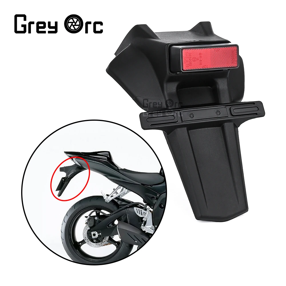 

For Suzuki GSX R 600 GSX R 750 2006 2007 K6 GSXR600 GSXR Rear Fender Mudguard Cover License Registration Plate Taillight Bracket